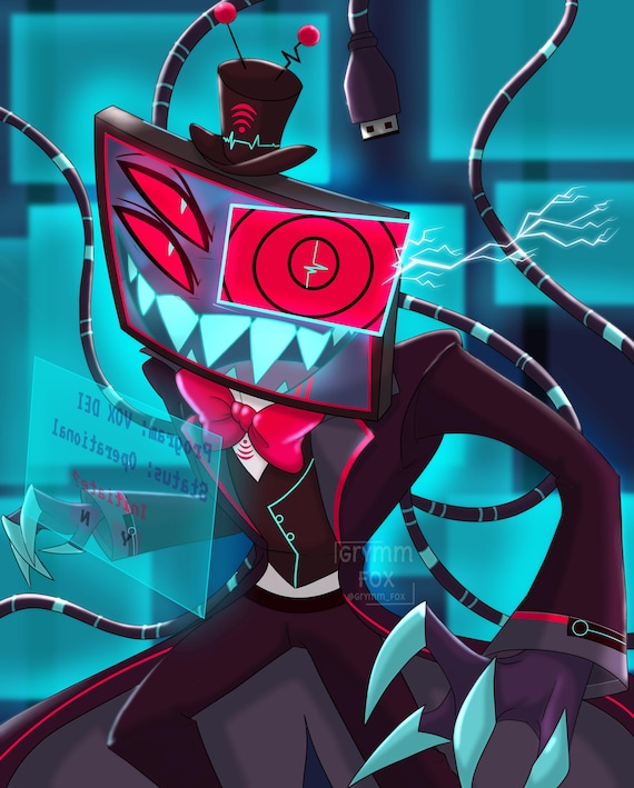 HAZBIN HOTEL: Vox Partial Demon Form Fanart Print - Etsy