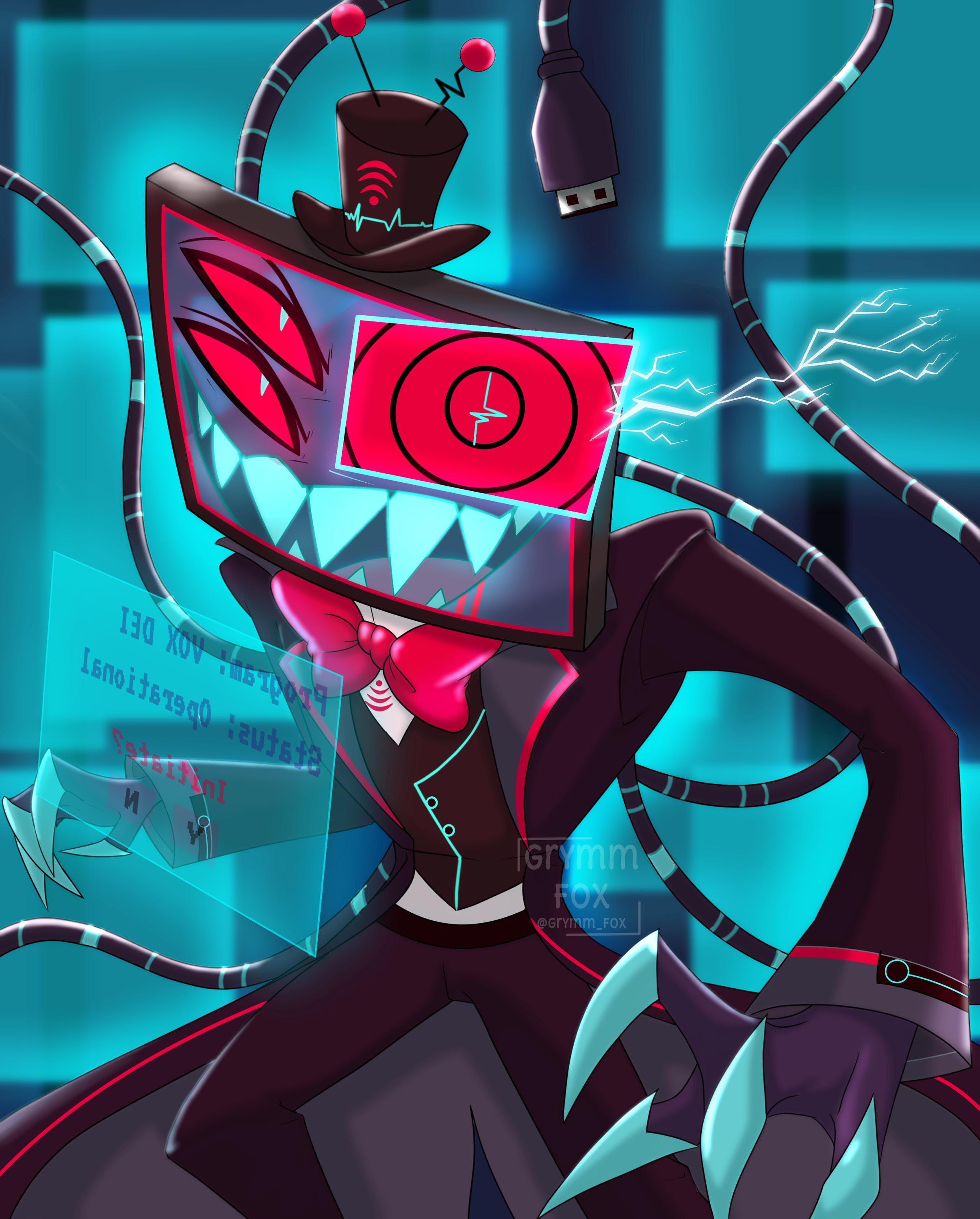 HAZBIN HOTEL: Vox Partial Demon Form Fanart Print - Etsy