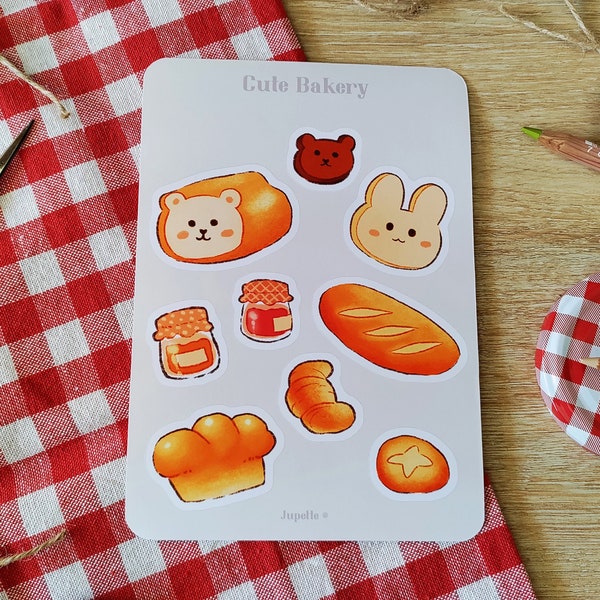 Planche de stickers Cute Bakery