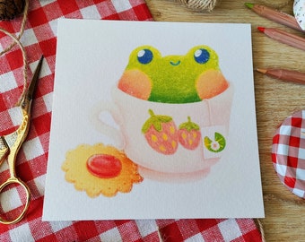 Froggy Tea Card