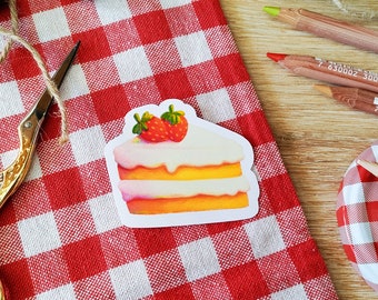 Sticker Strawberry Cake