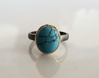 Turquoise Rings for Women, Turquoise Rings for Women Silver, Turquoise Ring Gold, Personalized Gift, Gift for Her