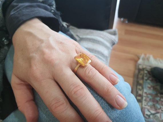 Lemon topaz ring deals