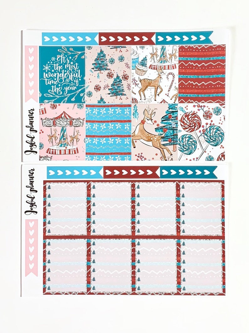 CHRISTMAS WONDER planner stickers made for erin condren life planner eclp mambi happy planner Christmas planner stickers weekly kit