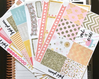 Geburtstags-Sticker-Kit für ECLP Standard-Vertikalplaner und MAMBI Happy Planner, Versandfertig!
