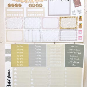 Bridal Planner Sticker Kit Weekly Spread Erin Condren Eclp Mambi Happy ...