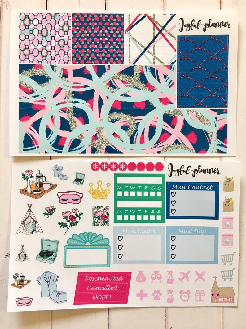 Spring Planner Stickers Weekly Kit: WEEKEND for Erin Condren Life ...