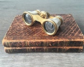 Vintage Mother of Pearl Opera Glasses, initial R, Evening Entertainment Binoculars Vintage