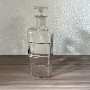 Antique English apothecary Bottle, vintage industrial decor, pharmacy, vintage medical