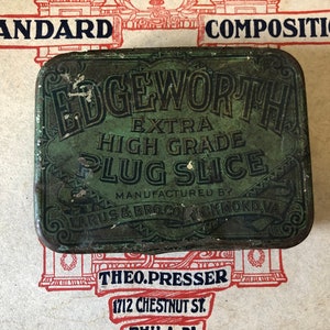 Vintage Edgeworth Pipe Tabacco  tin, Medicine tin for the collector of vintage packaging