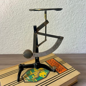 Vintage Letter Scale Germany, Antique Postal Scale, Postal Desk Scale, Postal Letter Scale, Philipp Jakob Maul Postal Letter Scale