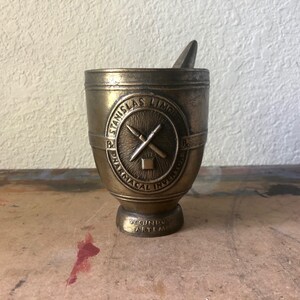 Vintage 1984 Apothecary Collectible 22 Schering Mortar & Pestle Pharmacy