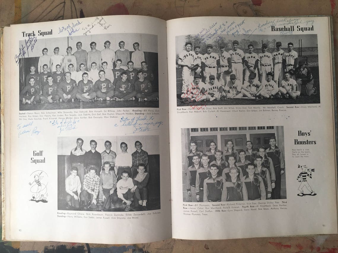 Vintage Yearbook 1951 Memory Lane Keepsake Etsy