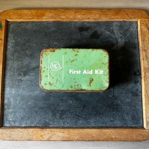 MSCO First Aid Medical Supply Company First Aid Tin, Vintage Medical
