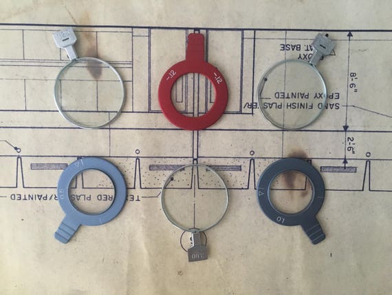 6 Vintage Optical Lenses, altered art, steampunk,