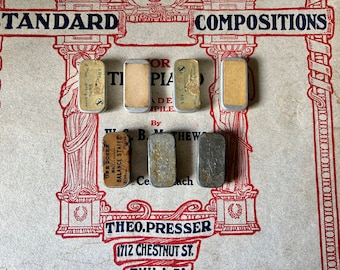 Vintage watch makers tiny metal boxes, Set of 7, Vintage Watch Part tin container, tiny tin, small tin, metal tin, antique vintage tin