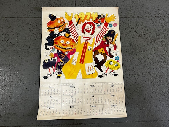 幻☆1974年 McDonaldLand ポスター アメトイ ガレージ 店舗用 幻☆1974