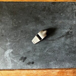 Vintage Acme Thunderer Whistle, Made in England, Acme Thunderer Police Whistle WWII, Mouth Whistle, Collectible Metal Whistle