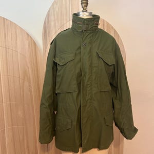 Vintage US Army Cold Weather Field Jacket, John Ownbey Military GI Field Coat USA