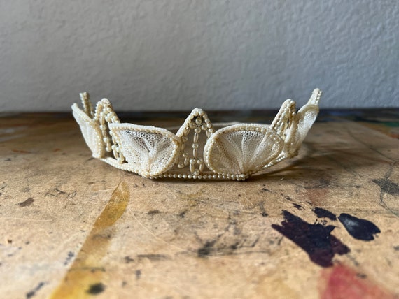 Vintage 1950s Wedding Crown, Crown Wedding, 50s C… - image 2