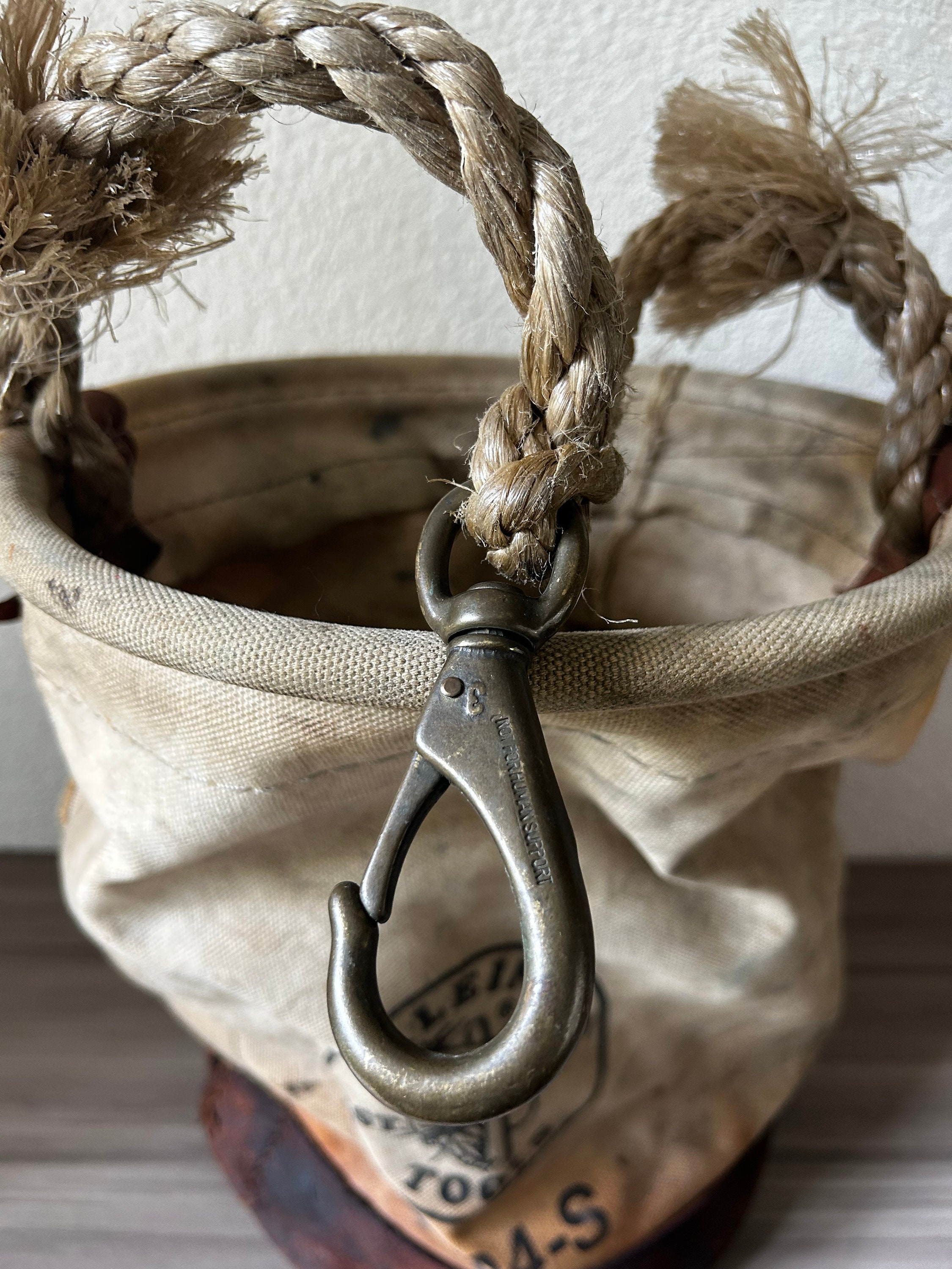 【EEUN】Vintage l Coating Bag BZEN x MINER49ER HELMET18-16NAT CANVAS HELMET BAG-20oz-E0