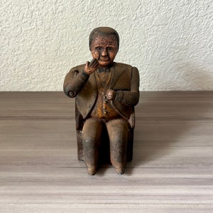 Vintage J & E Stevens Cast Iron Mechanical Bank Tammany Boss Tweed