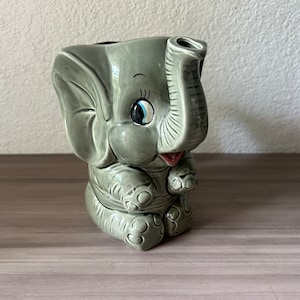 1950’S Ceramic Elephant Pitcher by the National Silver Company Nagoya Japan.