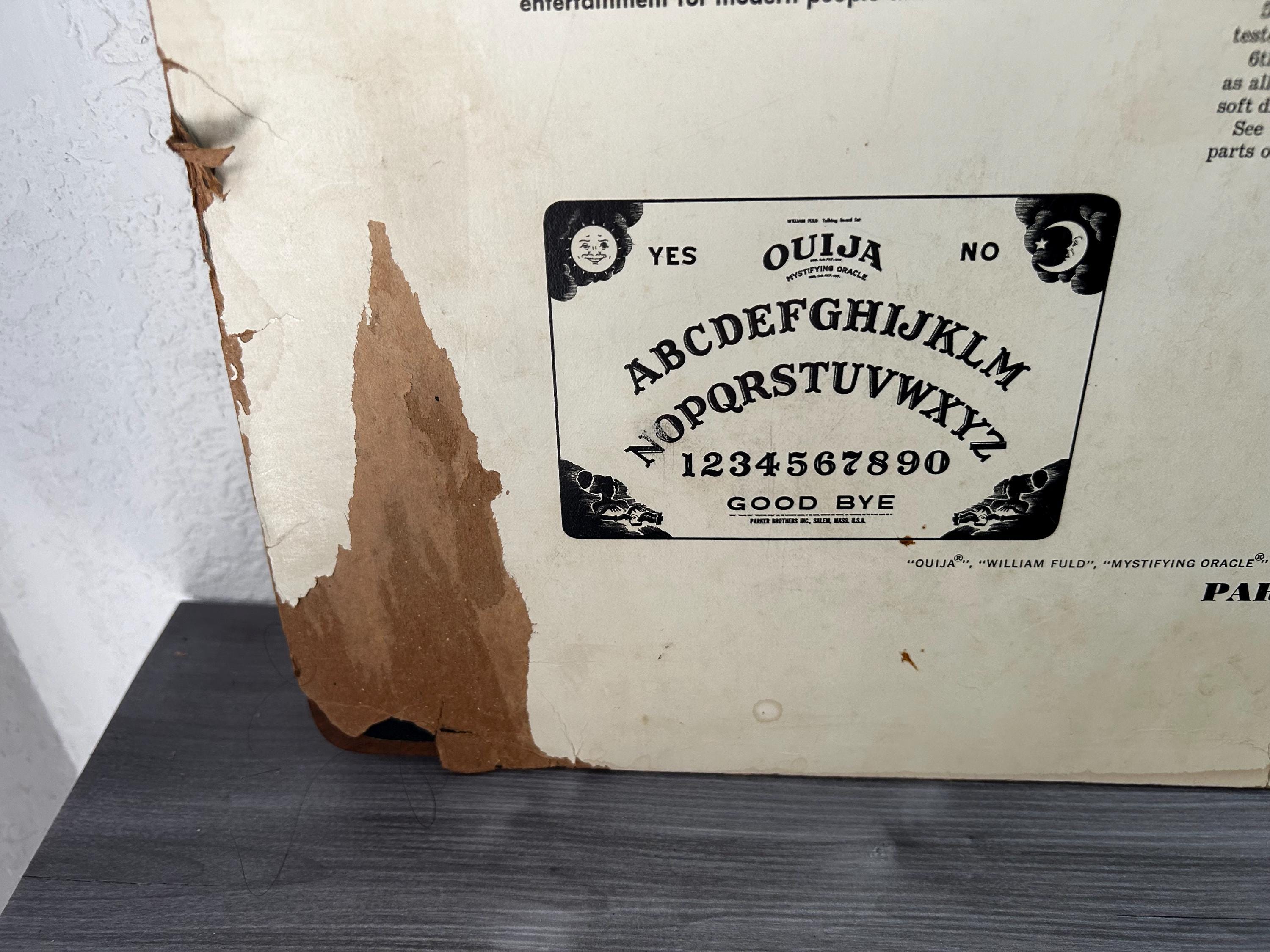 UKorgMONO盤　THE UNITED STATES OF AMERICA Vintage 1960s Large 15 X 22 Ouija Board William Fuld, Collectible