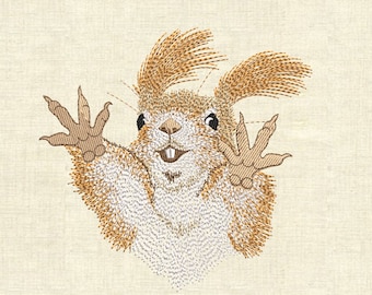 Machine embroidery designs squirrel