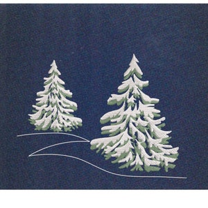 Machine embroidery designs  Christmas tree under snow