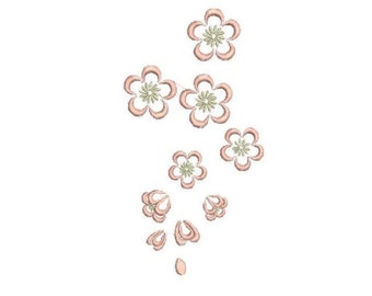 Cherry blossom Machine embroidery, sakura, Japanese embroidery