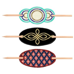 Hairpins ITH Machine embroidery designs