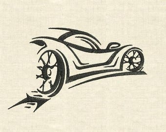 Disegni per ricamo a macchina per auto da corsa