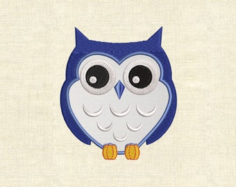 Applique owl Machine embroidery designs