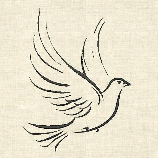Conceptions de broderie de machine oiseaux de pigeon de colombe