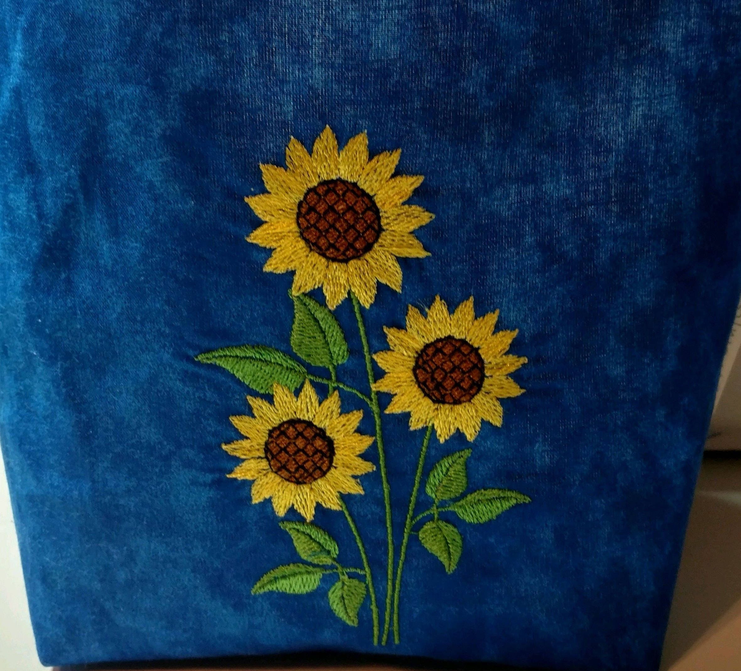Machine embroidery designs sunflowers bouquet  etsy