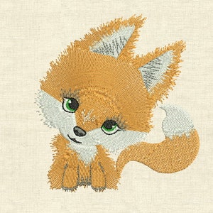 Cute little fox Machine embroidery design