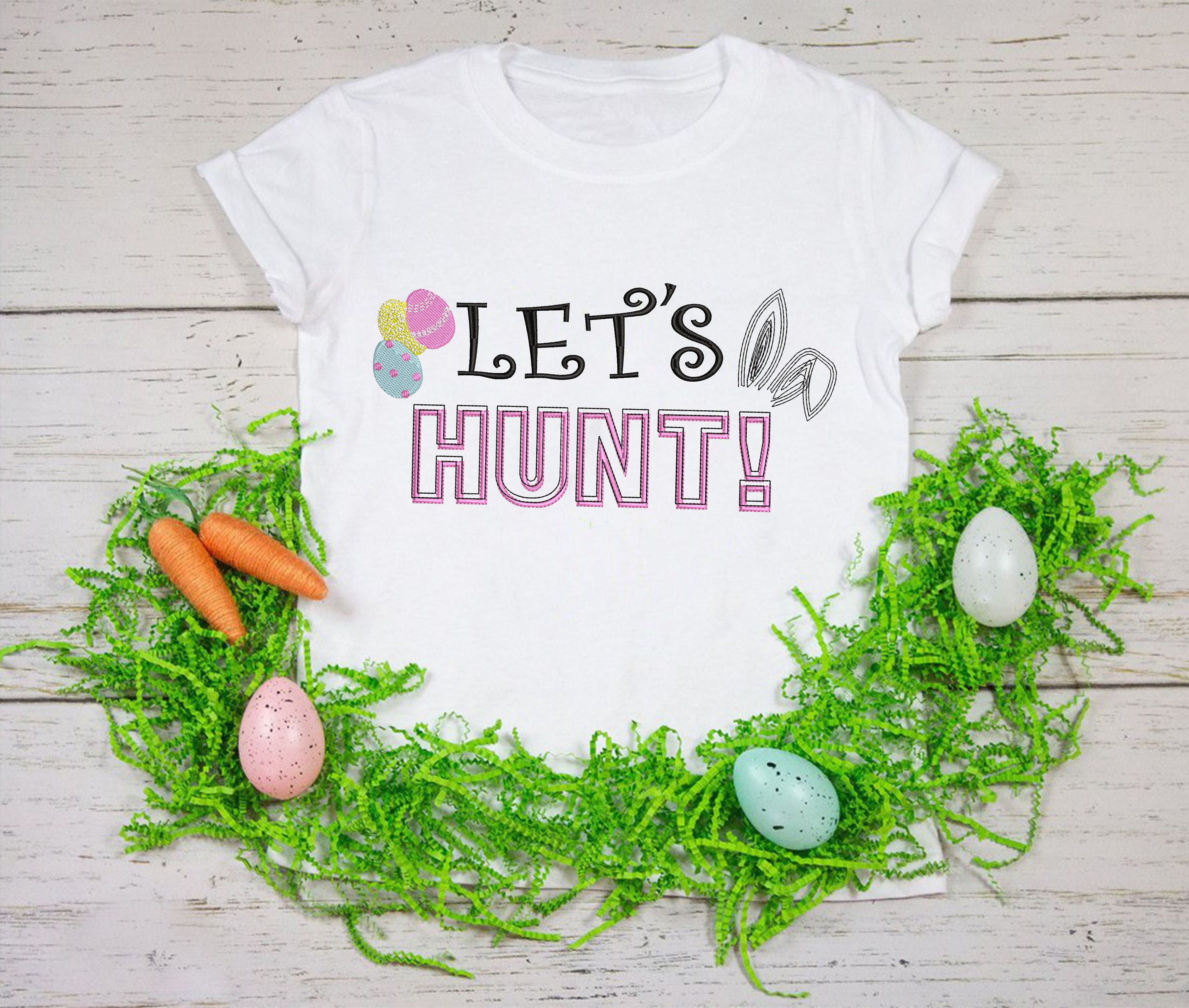 Machine Embroidery Designs Easter Egg Hunt Etsy
