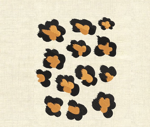 Machine Embroidery Designs Animal Leopard Print 