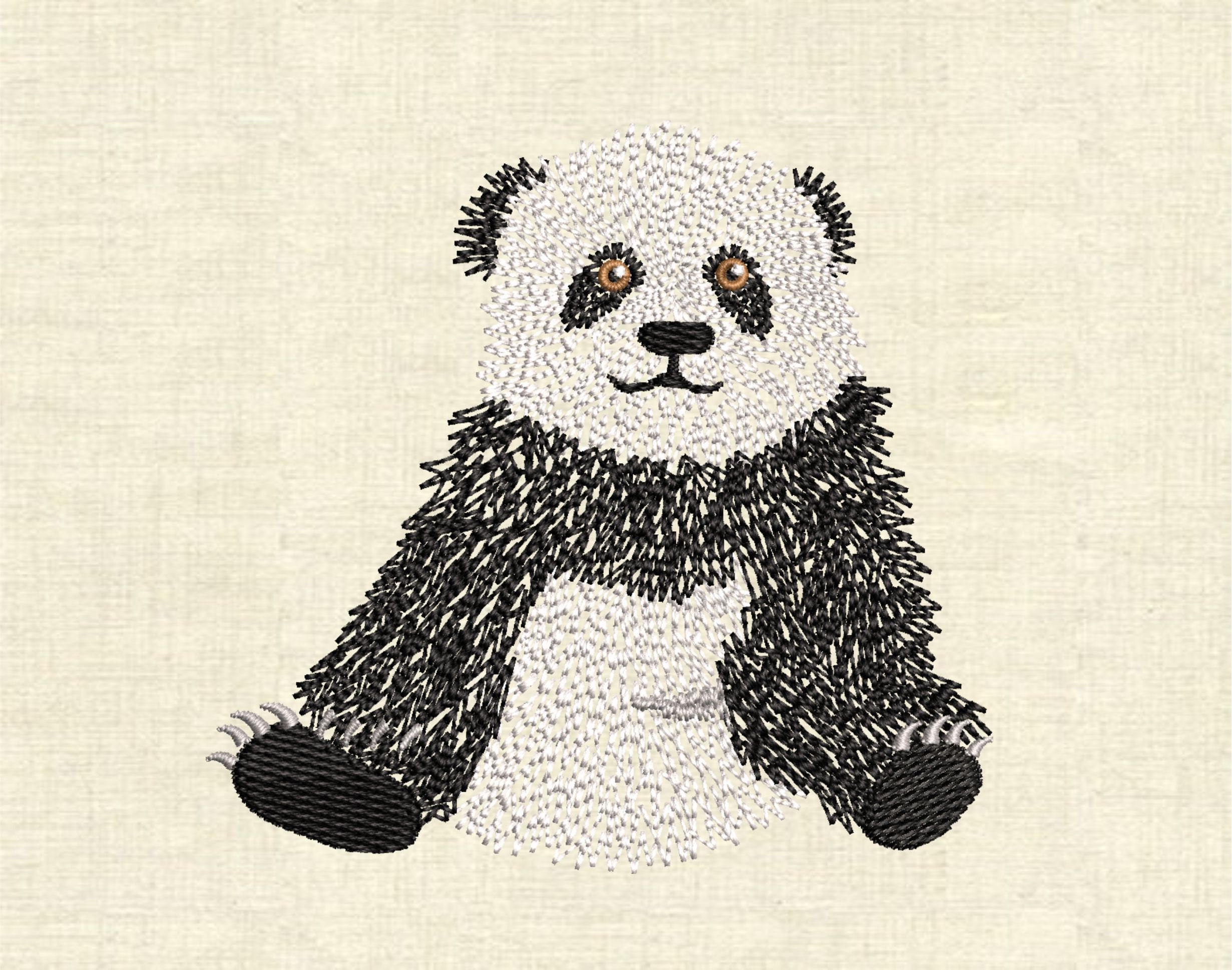 Machine Embroidery Designs Panda Bear - Etsy Hong Kong