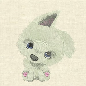 Little puppy dog samoyed Machine embroidery designs