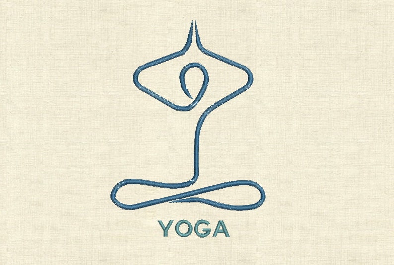 Machine Embroidery Designs Yoga Etsy