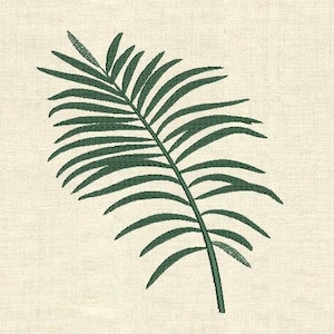 Palm leaf machine embroidery design