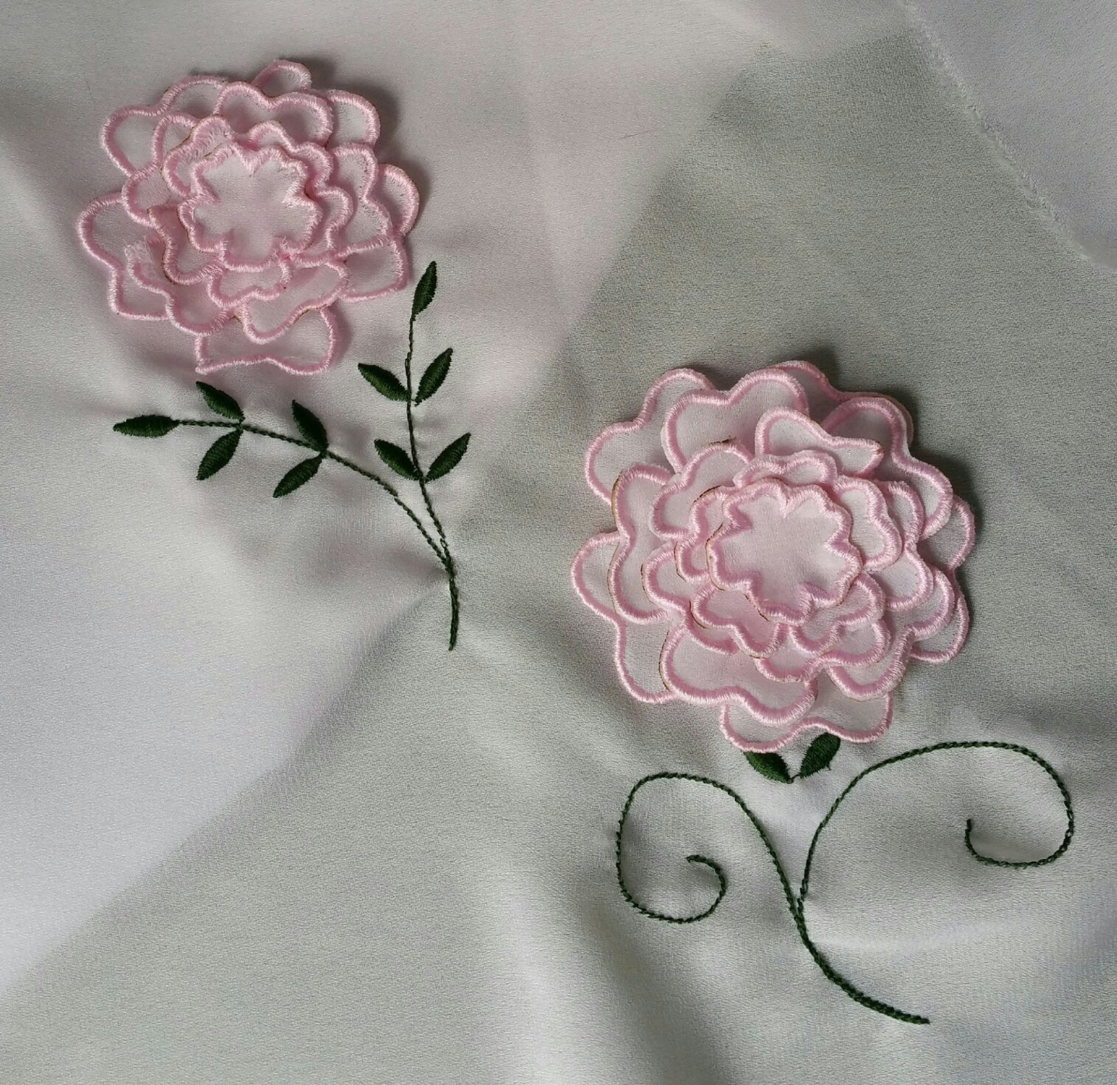 Machine Embroidery Designs D Flowers Ith Roses With Branch Etsy