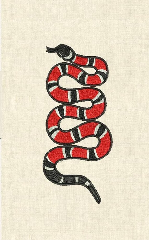 Corn snake machine embroidery design rattlesnake embroidery design 6x6