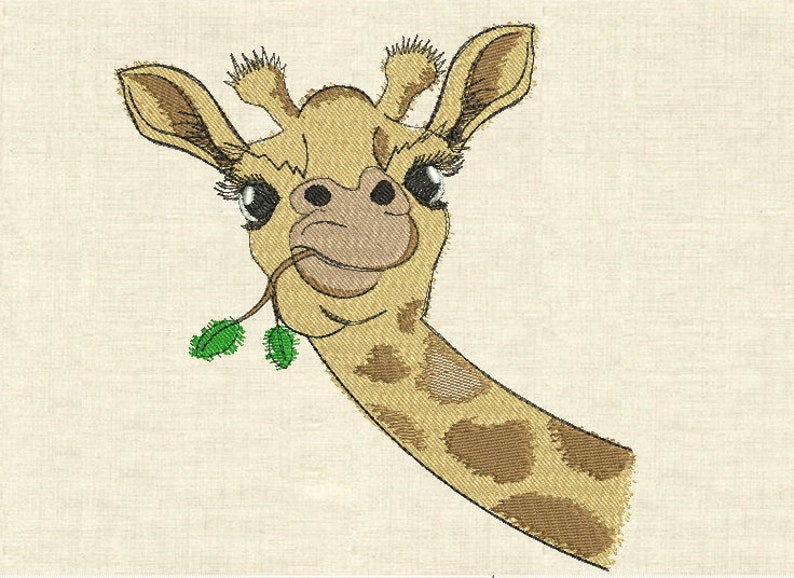 Machine Embroidery Designs Giraffe Etsy
