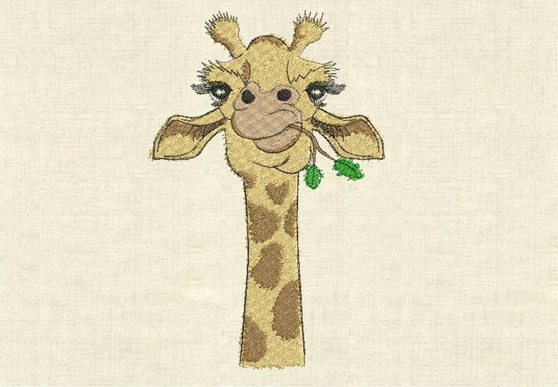 Machine embroidery designs giraffe  etsy
