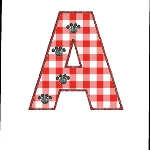 Machine embroidery designs Applique Monogram fonts Paw Print image 3