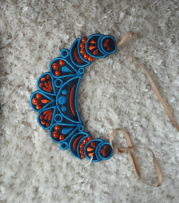 Machine embroidery design necklace  etsy Machine embroidery design necklace  etsy