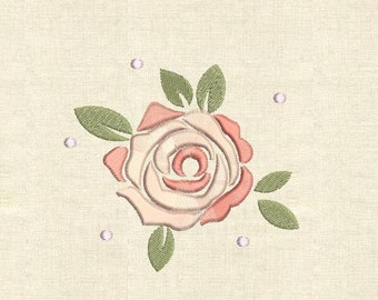 Machine embroidery designs rose